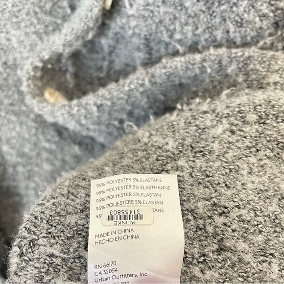 Anthropologie Shaggy Fuzzy Knit Sweater Jacket Coat Shacket - Picture 6 of 8